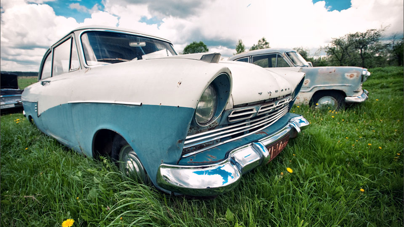 Illustration for article titled Amazing pictures of an outdoor Russian car museum